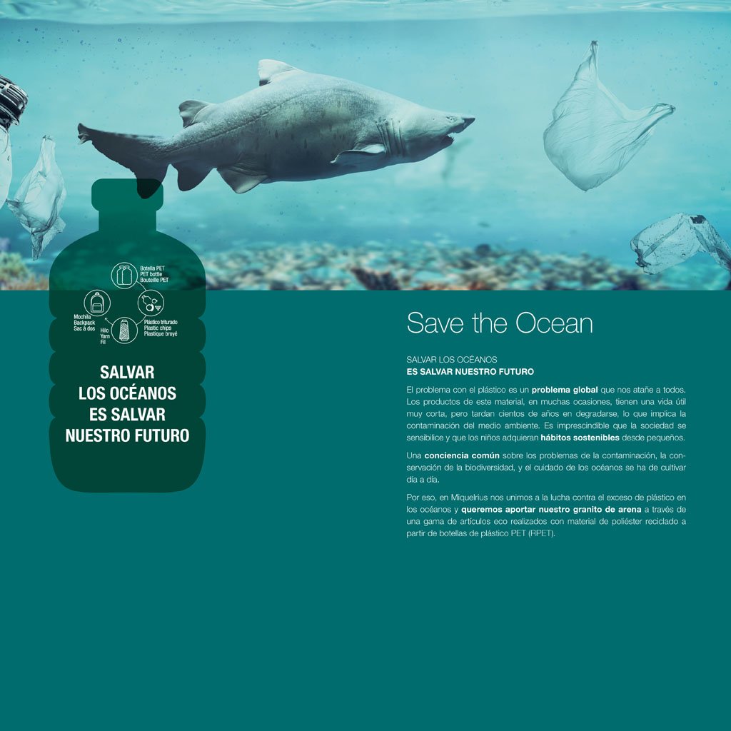 Ισοθερμικό Lunch Bag Miquelrius - Save the Ocean Recycled