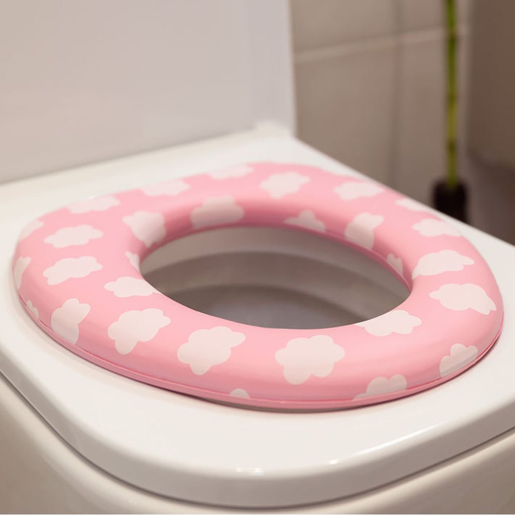 Στεφάνι WC με Μαλακό Κάθισμα Clouds Pink